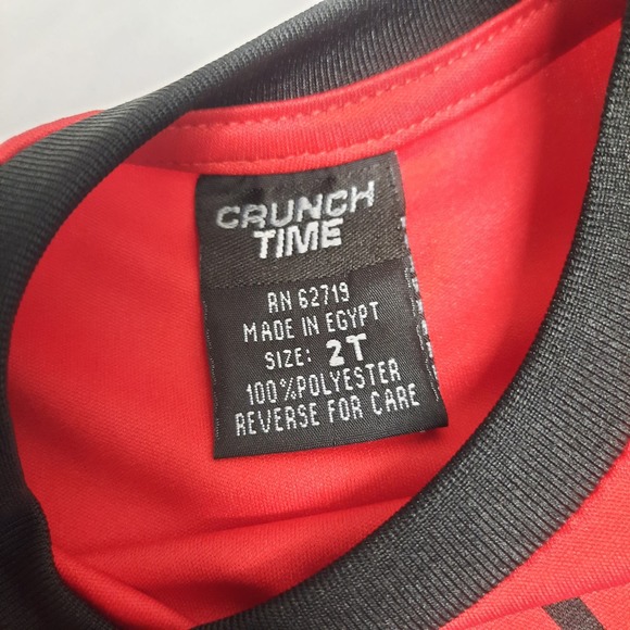 NWT Crunch Time Future Draft Pick Graphic Red Black 2 piece short set Size 2T - Picture 4 of 4